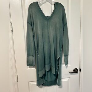 Free People Forest free-est Lightweight Tunic hoodie asymmetric beach coverup